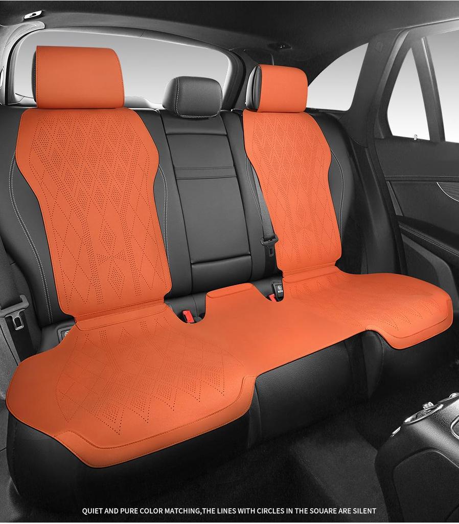 Universal Suede Car Seat Cushion for Four Seasons - Fit for Corolla, Bora, Lavida (Five-Seat, Half-Wrap Style)