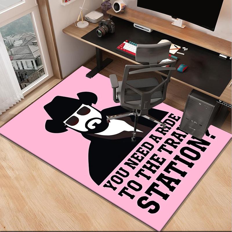 Western Adventure Romance Office Rug Chair Mat, Game Carpet, Suitable for Front Door, Bedroom, Living Room, Desk, Holiday Gift