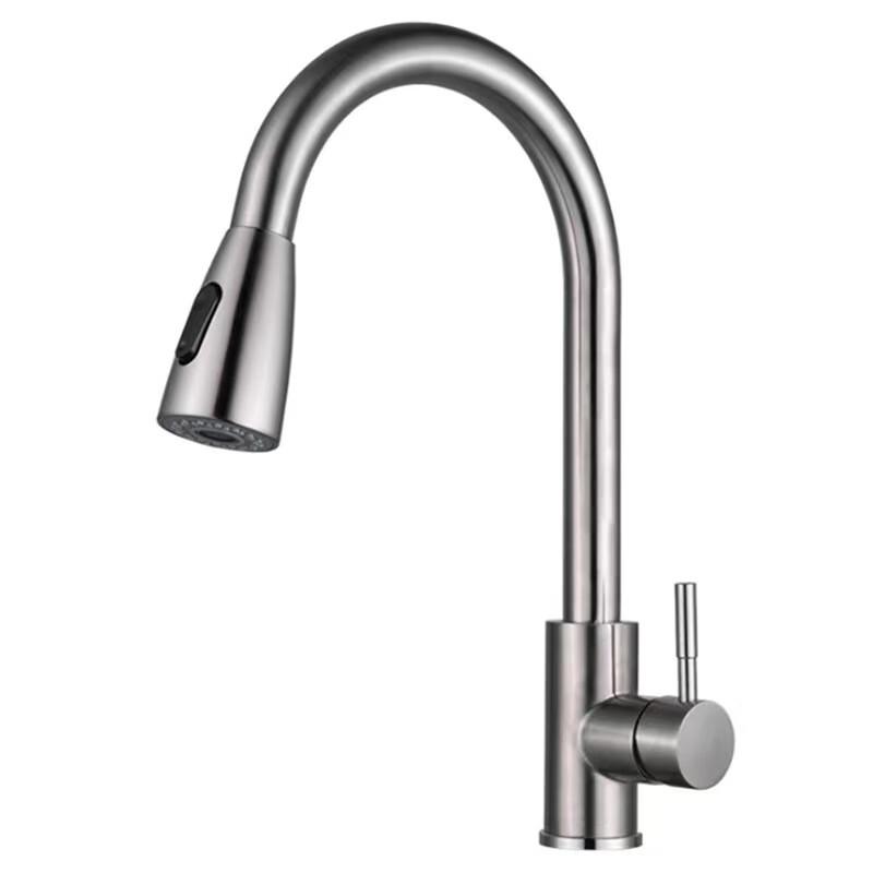 Ruidetai Stainless Steel Pull-Out Kitchen Faucet