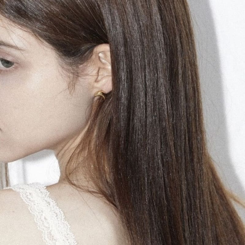 Salted Petit Moon Earring