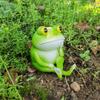 New Thinking Frog Garden Statue Sculpture Ornament Home Desktop Decoration Resin Craft Small Gift