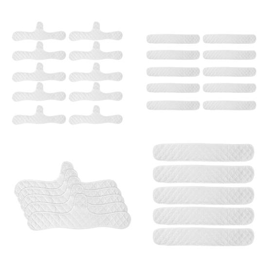 5/10Pcs Bra Liner Reusable Washable Under-Breast Sweat Absorber Pads Women Odor Control Cotton Breast Pad Moisture Wicking Boob Insert Lining