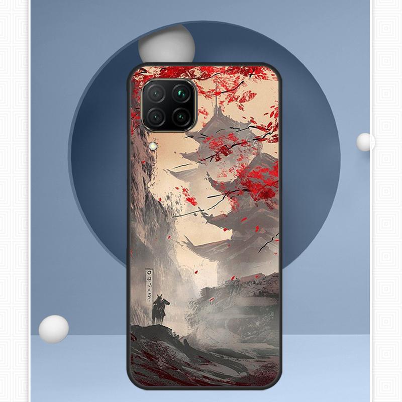 Japanese Style Art For Huawei Nova Y72 Y90 Y61 Y91 Y60 Y70 12s 12i 11i 8i 9 10 SE P20 P40 Lite P60 P30 Pro Case