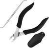 Gurelax Professional Nail Clippers for Thick Toenails and Ingrown Nails Durable Professional Nail Clippers Set for Thick and Ingrown Nails Men's -