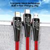 3 In 1 Fast Charging Cord 1.2m For iPhone 14 Samsung Xiaomi  100W 6A Micro USB Type-C Data Cable USBC Charge Wire