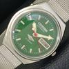 VINTAGE CITIZEN AUTOMATIC 8200 JAPAN MENS GREEN COLOR DIAL WATCH A500303-2 R151b-a500303