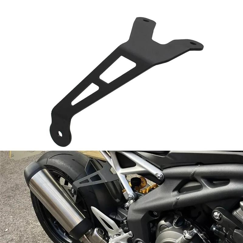 ABLZ-Motorcycle Exhaust Hanger Bracket Rear Foot Pegs Footrest Blanking Plate For Speed Triple 1200 RS RR