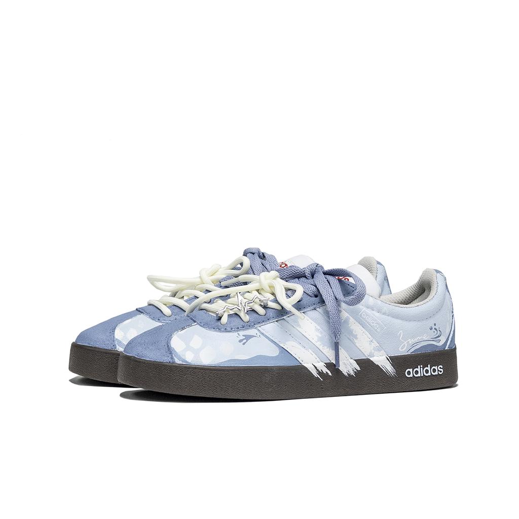 adidas VL COURT 2.0 Low Top Skateboard Shoes Unisex Blue HQ1802(Team584-)