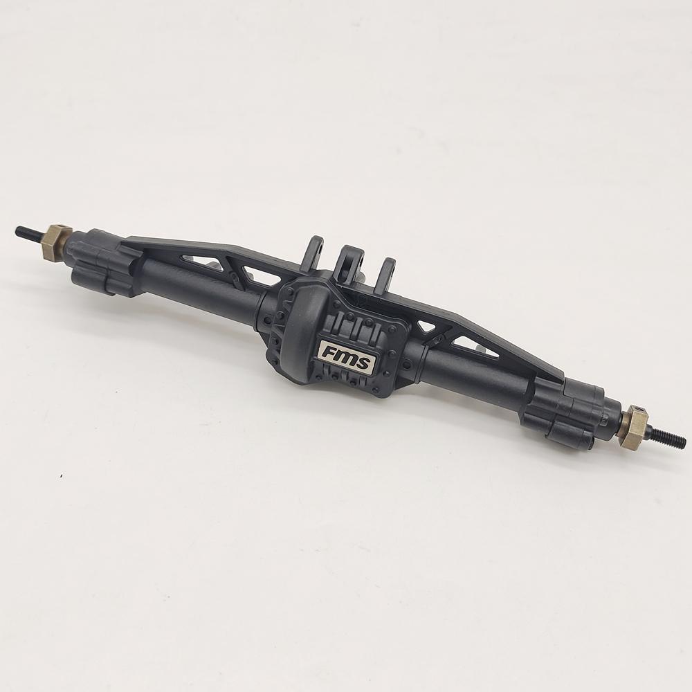 FMS 1/10 FCX10 LC80 RC Car Spare Parts Oil Shock Absorbers Transmission Gear Box Assembly 550 Motor Front Axle Bumper Bracket