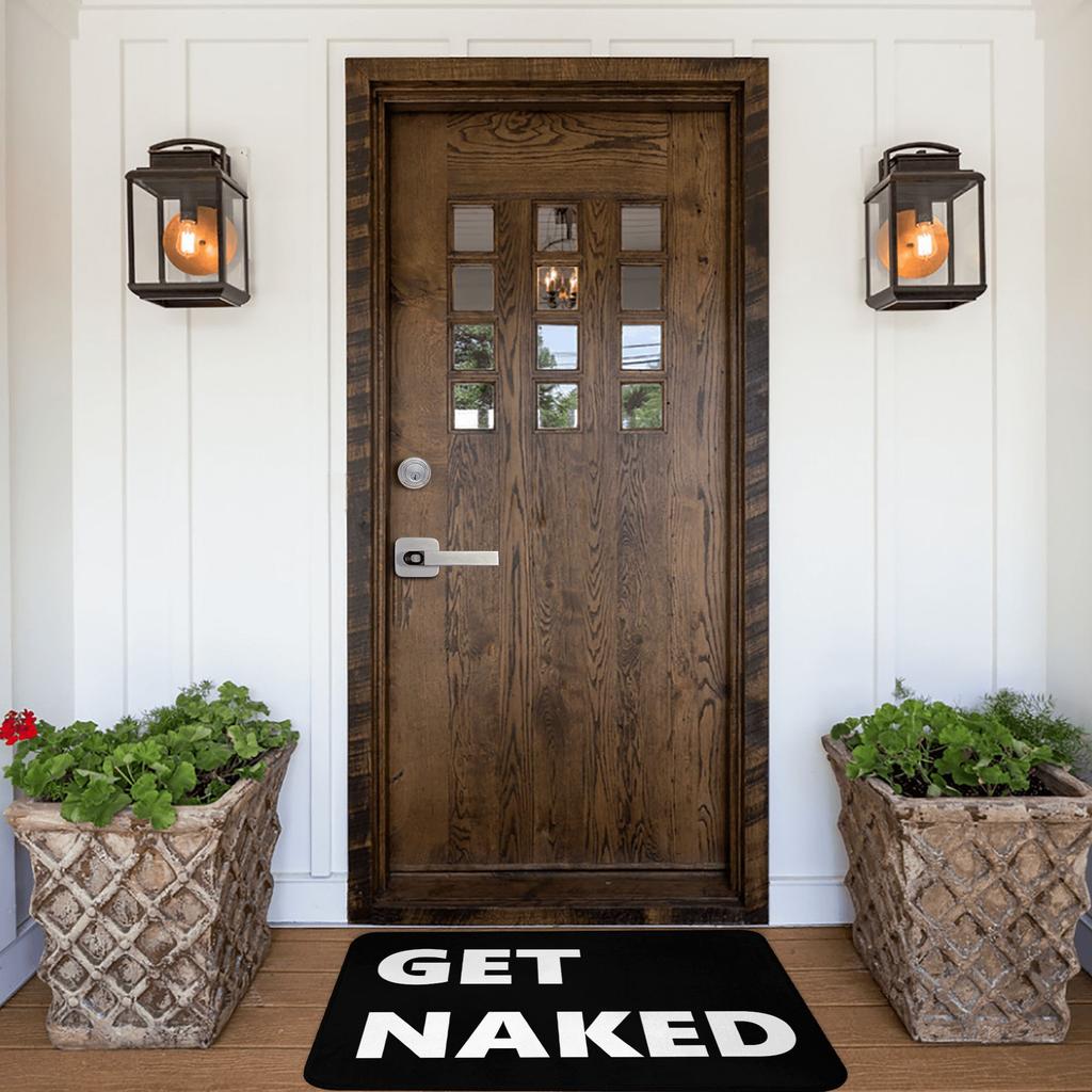 Get Naked Black And White Doormat Mat Anti-Slip Bathroom Kitchen Garage Rug Carpet 40*60cm