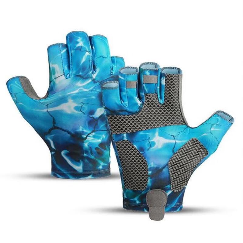 Maihanxin Ice Silk Breathable Quick-Dry Half-Finger Gloves