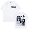 T-shirts Graphiques Ado Hibana World Tour Mode Vintage Manches Courtes Hommes Femmes Décontracté Ample Coton T-shirt