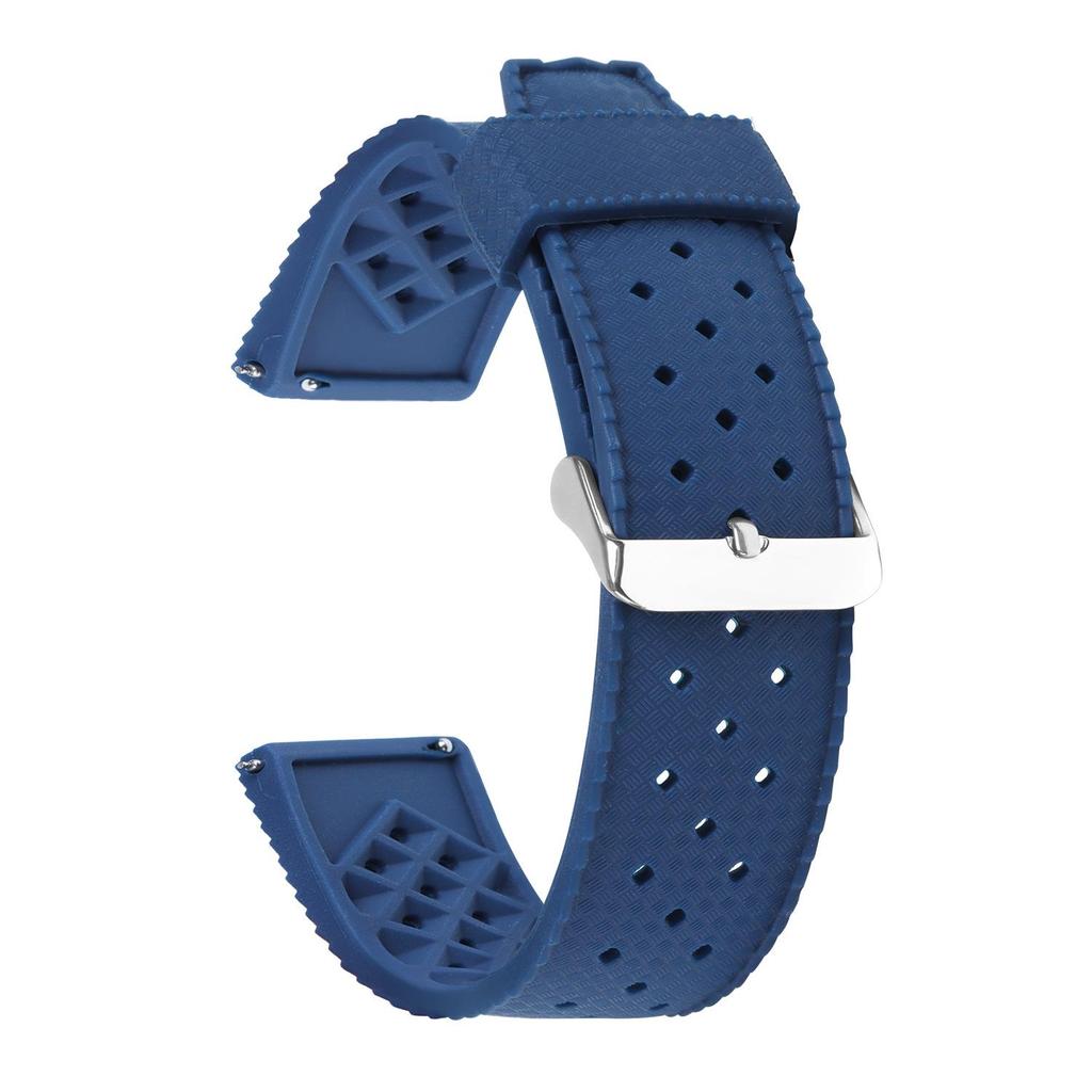 Breathable Silicone TPU Waterproof Sweatproof Unisex Watch Strap - Fits All Brands, 20/22mm
