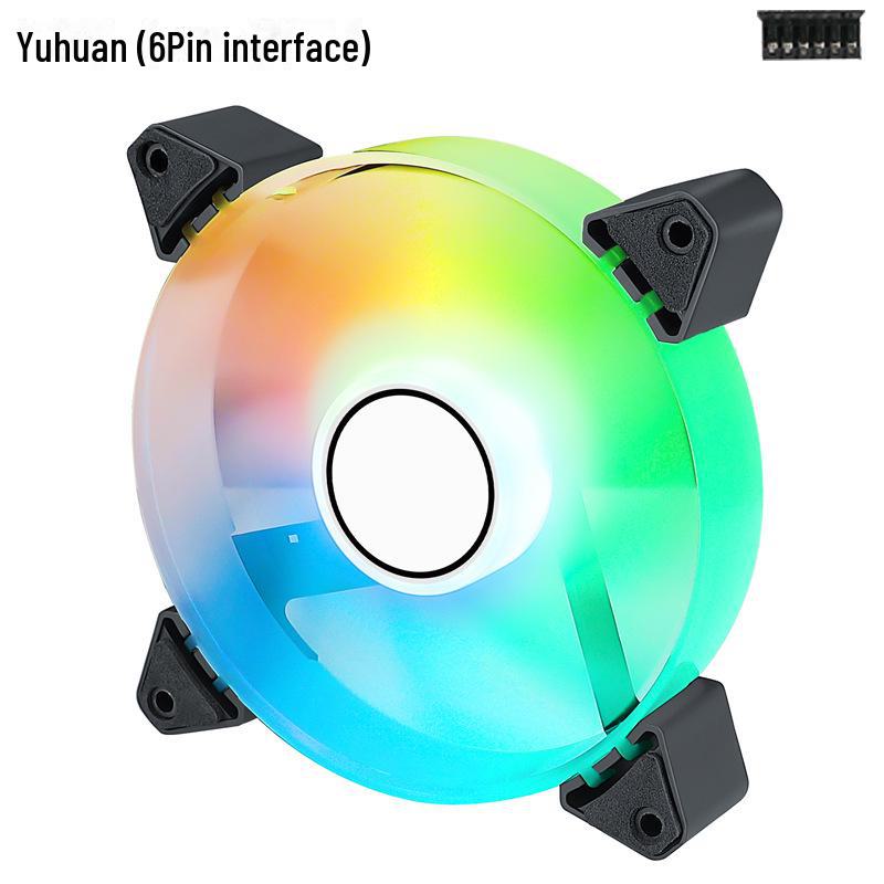 Phantom White 120mm Silent RGB Chassis Cooling Fan