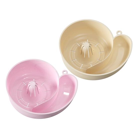 Drain Basket Snail-Shaped Rotating Vegetable Filter Ergonomic Design Food-Grade Basket