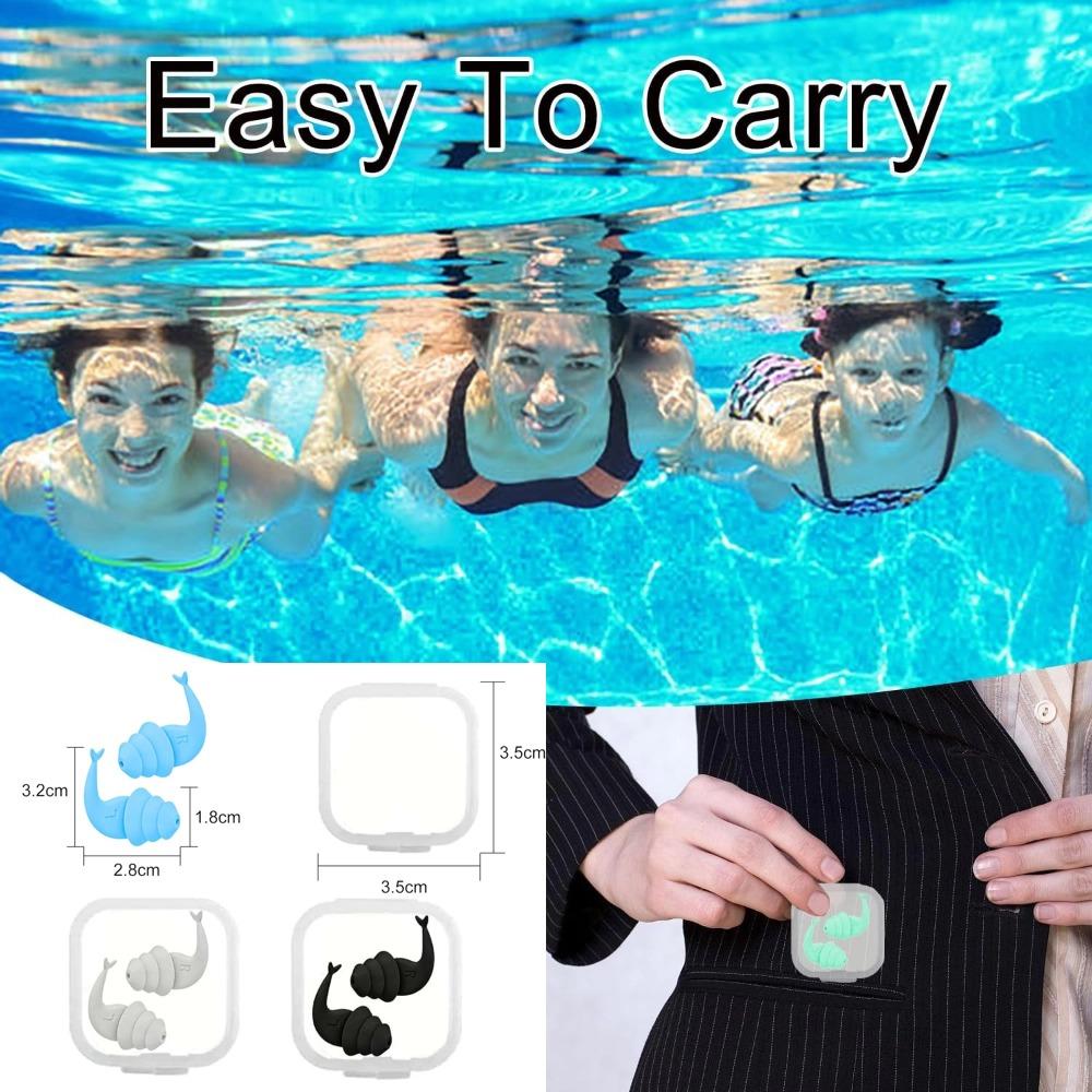 New Hot Reusable Ear Plugs for Sleeping Noise Reduction Cancelling Hearing Protection Swimming Work Travel Sleep Snoring Concert