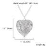 1PC Love Heart DIY Photoframe Openable Necklace Charm Vintage Necklace Pendant Photo Picture Locket Carved Heart