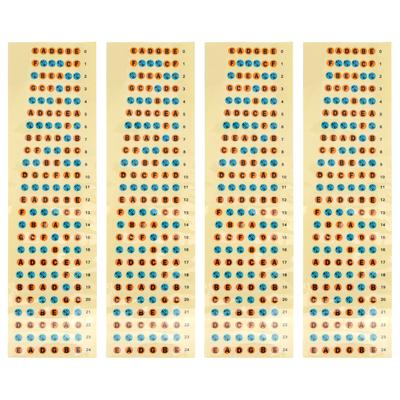 4Pcs Guitar Fretboard Sticker Paper Waterproof Instrument Accessory for Beginners