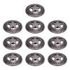 10 Sets Rivets Screws Gunmetal 28mm Hollow Five Pointed Star Rivet and 4.5mm Crossed Screw for Leath