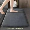 Temu Solid Color Non-Slip Absorbent Bathroom and Toilet Entrance Mat