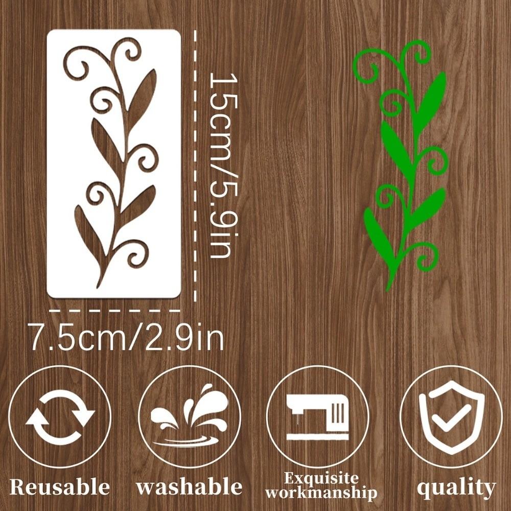 Nouveau Set de Pochoirs en Plastique Réutilisables Design Papillon Grande Taille Pochoirs Fleurs Bricolage Peinture par Aérosol Modèles de Peinture Scrapbooking