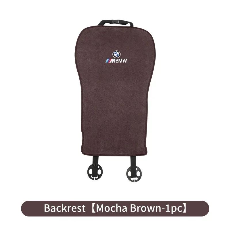 -Winter Autostoelhoes Suede Warm Voor- en Achterbankkussen Beschermer Accessoires Voor BMW 3 5 Serie X1 X3 X5 G30 G20 F48 G01 G05