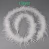 Fluffy Feather Trim For Clothes, Ostrich Feathers, Fluffy Boa, Shawl, Wedding Dress Decor, 2M Thick, 6 Layers