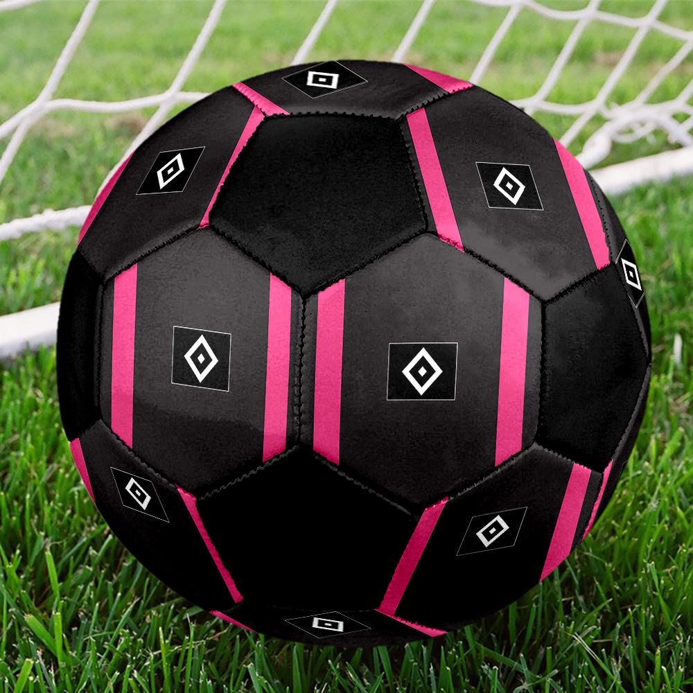 SIZE 5 Hamburger SV Soccer Ball Colorful All Ages Machine Stitched PVC Competition Ready Durable High-Bounce