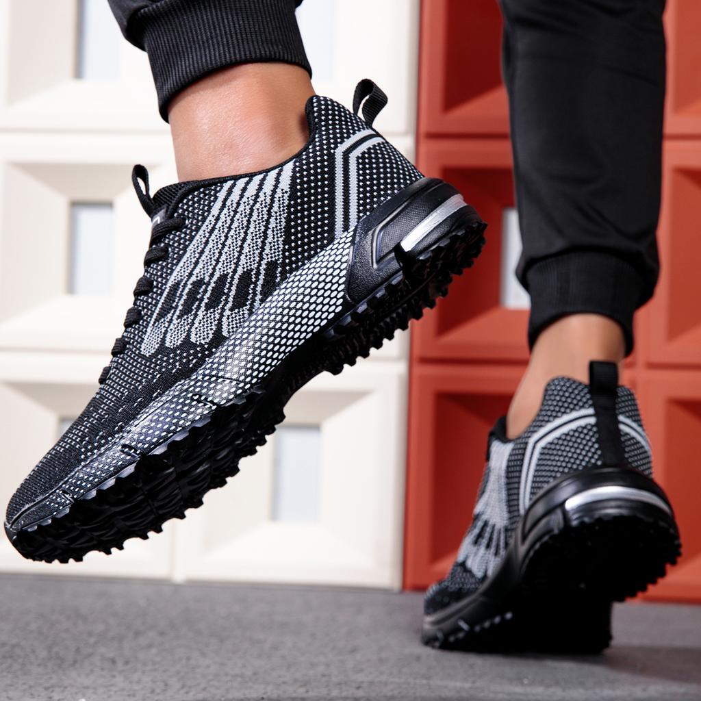 Yrzl Mens Athletic Shoes Lightweight Sports Sneakers For Comfortable Athletic Shoes Non Slip Outdoor Training Walking Footwear