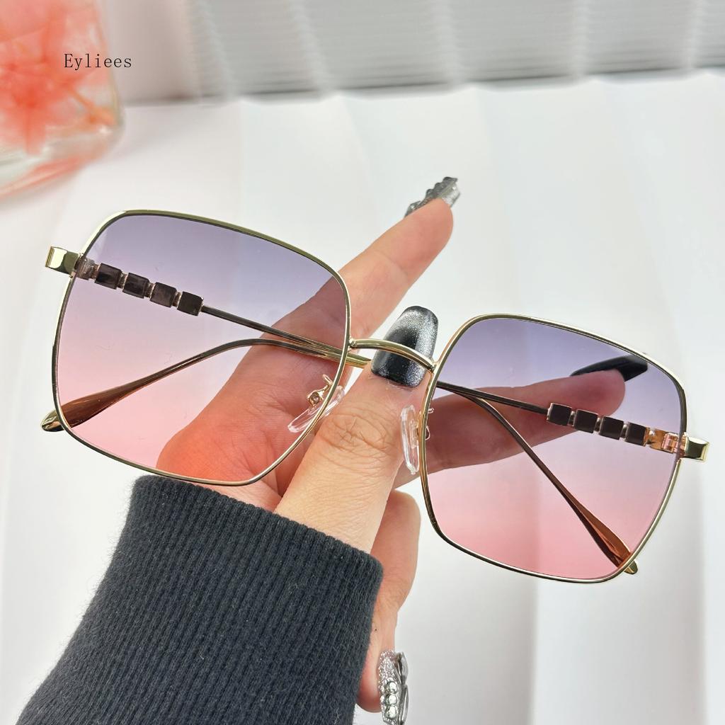 Big Frame Square Sunglasses Women Men Fashion Gradient Sun Glasses Ladies Designer Metal Eyewear Shades UV400 gafas de sol