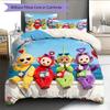 Teletubbies Pattern Bedding Quilt Set  Home Decoration  Gift (1 * Duvet Cover + 2 * Pillowcase  Without Core)