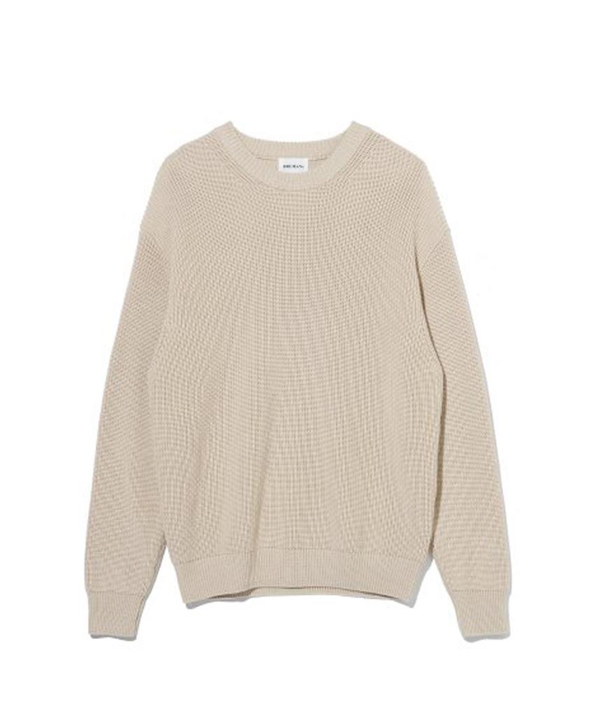 Beulumeon 7 Gauge Crew Neck Knit (Oatmeal)