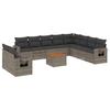 VidaXL Garden Lounge Set with Cushions 11 Pcs, Patio Sofas, Patio Furniture Set, Outdoor Furniture, Grey 3256970