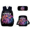 Set Zaino Kpop Hunterxhunter Con Poliestere Traspirante Per L'Uso Scolastico