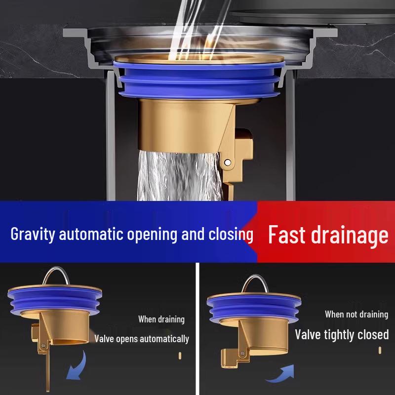 Anti-Odor Floor Drain Core & Seal Ring for Bathroom Drains