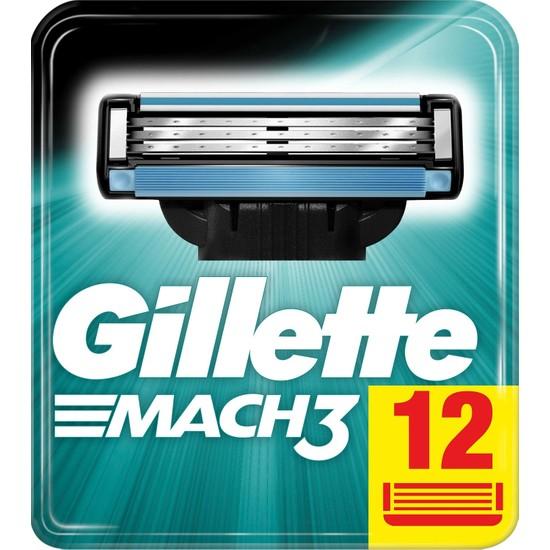 

Gillette Mach3 12 запасных лезвий для бритвы