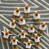 3D Printed Charming Fox Chicken Toys Movable Model Crafts Ornaments Home Desktop Decoration Figurines Statue Gifts