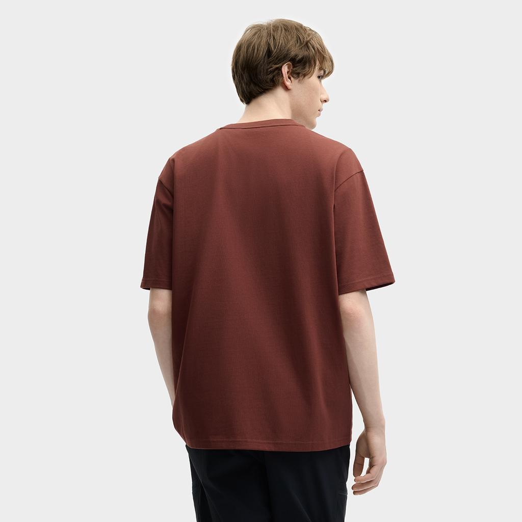 Fila X Maison Kitsune Little Fox T Shirt Unisex Terracotta Red Brown F11U529102FBN