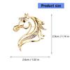 Stylish Equestrian Rhinestones Brooch Pin For Jackets Scarves Outfits Zinc Alloy Crafted Shining Decorative Jewelry Gift