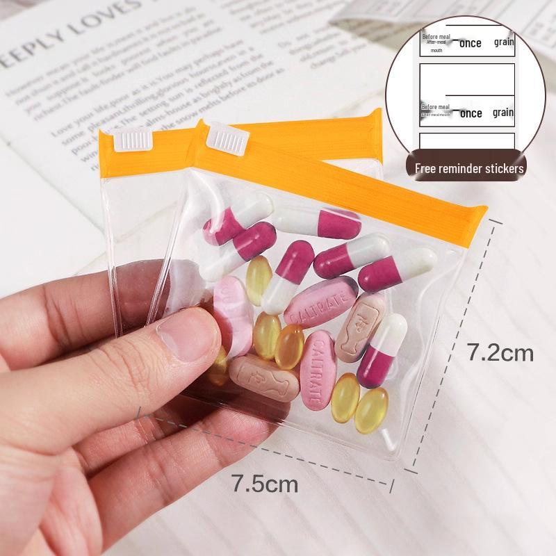 

Compact Travel Pill Organizer Pouch for Medication