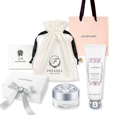 Jill Stuart White Floral Collection Handcreme Lippenbalsam Beutel Geschenk White Day Tagesgeschenk Kordelzug Authentisches Geschenk Einkaufen und Nachricht Geschenkverpackt & &
