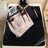Itachi Uchiha Muster Flanelldecke, Hohe Qualität, Bequem für Alle Jahreszeiten, Heimdekoration, Wärme und Komfort, Perfekt für Geschenke.