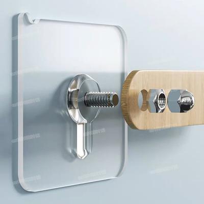 10PCS Ganchos de parede sem perfuração, adesivos de parafuso autoadesivos, ganchos para pendurar moldura de foto, relógio de parede, utensílios de cozinha e banheiro, gancho
