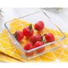 Square Roaster Glass Baking Pan Microwave Grilled Fish Plate Cooking Container