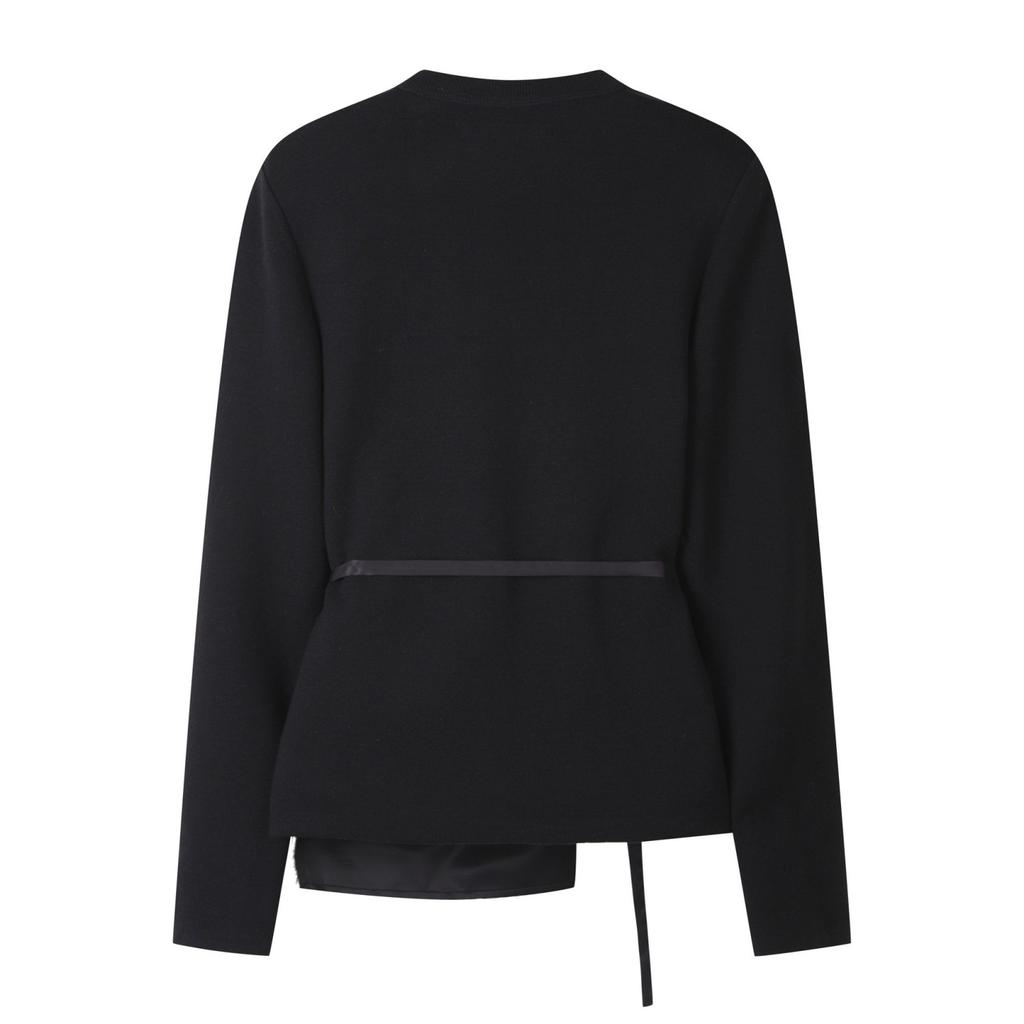RECODE Round Neck Knitwear With Bustier Top_Rqwaa23544Bkx