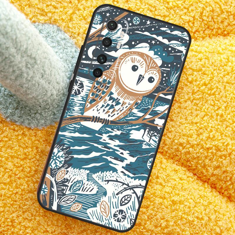 Cute Owl Cartoon Case For Xiaomi 15 14 Ultra 13T 14T 15T Pro 17 Pro Max Cover For POCO X7 Pro X5 X6 F5 F6 F7