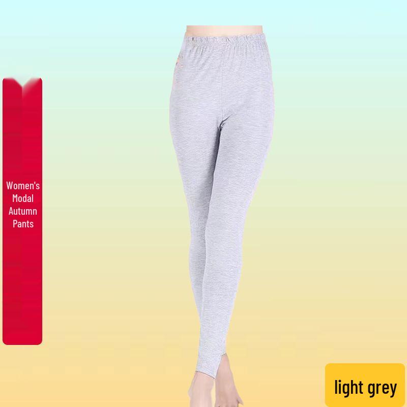 Women's High-Waisted Stretchy Modal Body-Shaping Base Pants for Autumn