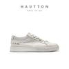 HAUT TON Men's Leather Casual White Skate Shoes XB340