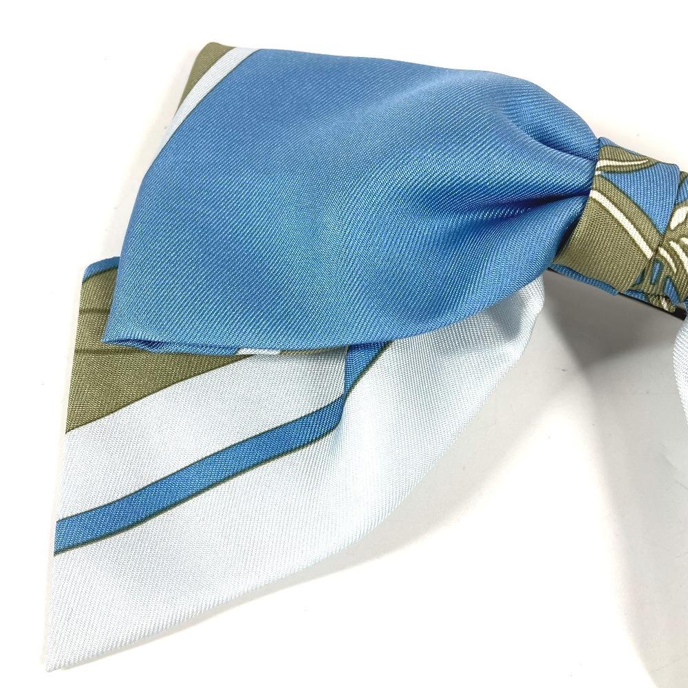 HERMES Bookplate Barrette "Grenelle" Ex-Libris Hair accessories ribbon Barrette