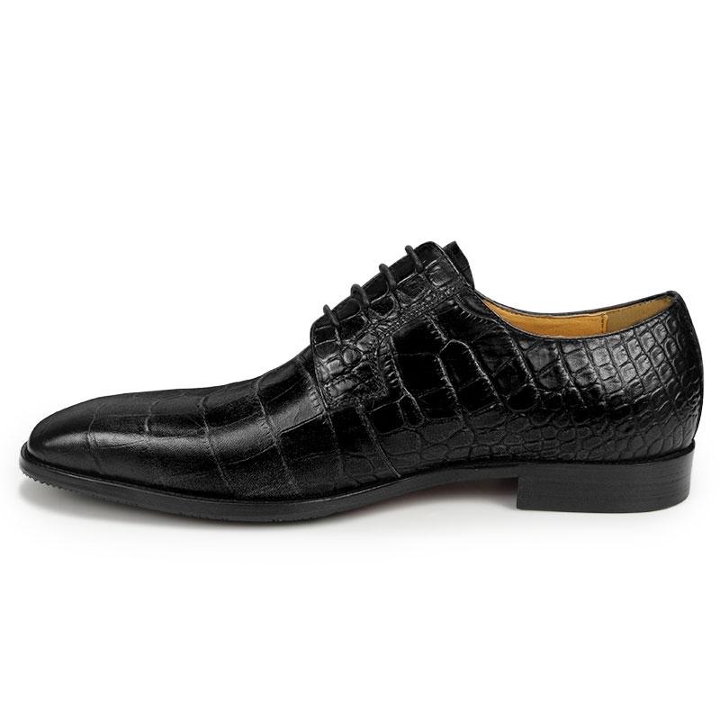Mode Hohe Qualität Derby Schuhe Luxus Herren Echtleder Schuhe Hochzeitskleid Klassische Freizeitschuhe Krokodilmuster Kostenloser Versand
